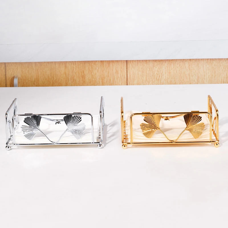 New Rustic Metal Napkin Holder Square Paper Organizer For Kitchen Home Restaurant Cafes - Tabletop Decorative Napkin Holder Peaceful Pleasures Health and Wellness
