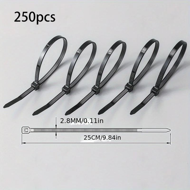 Nylon plastic zip ties, buckles, strong cable ties, ropes, wire ties, fasteners, self-locking type Peaceful Pleasures Health and Wellness Set 1
