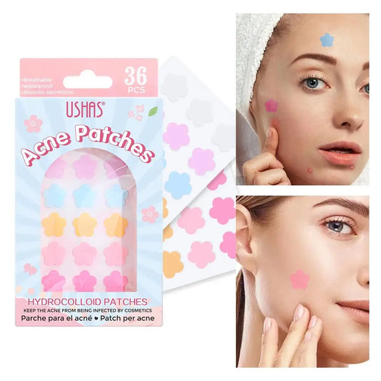USHAS Flower Hydrocolloid Acne Patches – Breathable & Invisible Acne Patches Oasis Select
