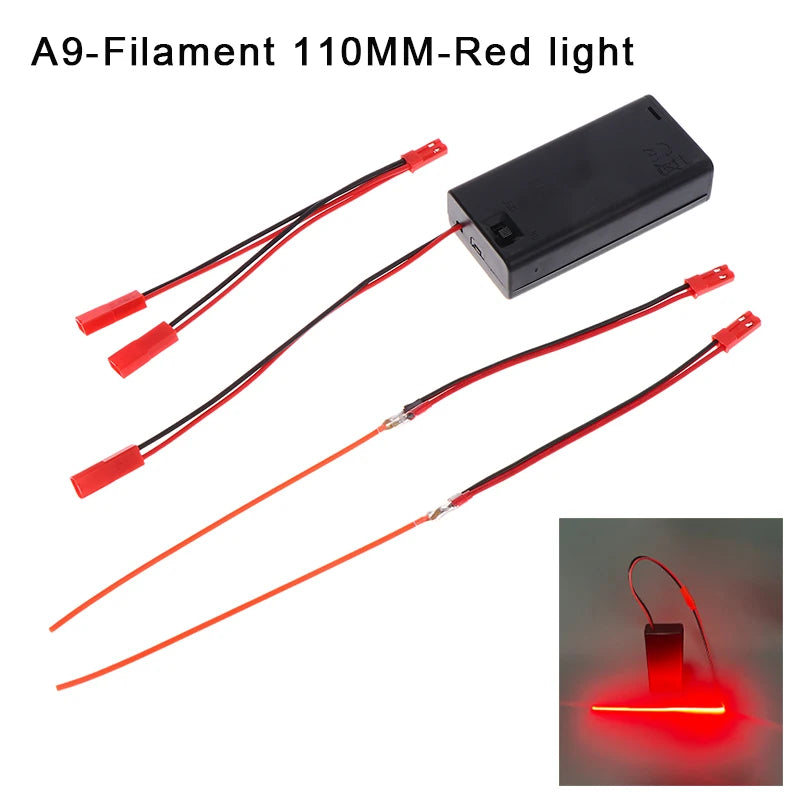 DC3V LED COB Filament Flexible Lamp 3000K 6000K 110mm 190mm 300mm Bulb Parts LED Diode Decor With AA Batteries Box Peaceful Pleasures Health and Wellness A9