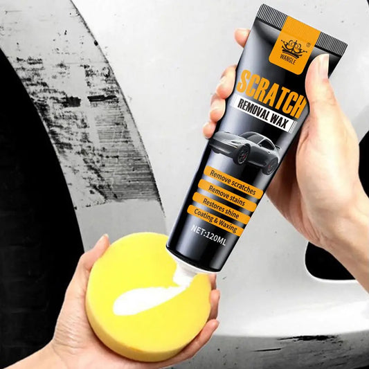 Car Paint Scratch Remover And Repair Wax Remove Surfaces Scratches Repair Wax With Sponge Deep Scratch Repair Agent Peaceful Pleasures Health and Wellness