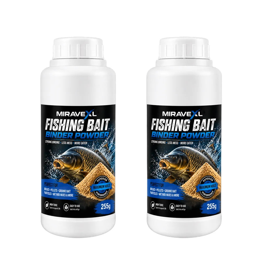 MIRAVEXL Fishing Bait Binder Powder 255g – Boilies & Pellets