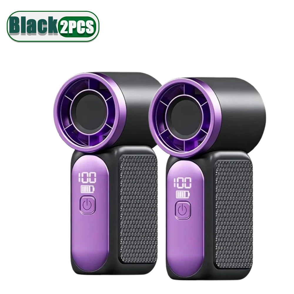 Mini Handheld Fan USB Rechargeable 3600mAh | 100 Speeds