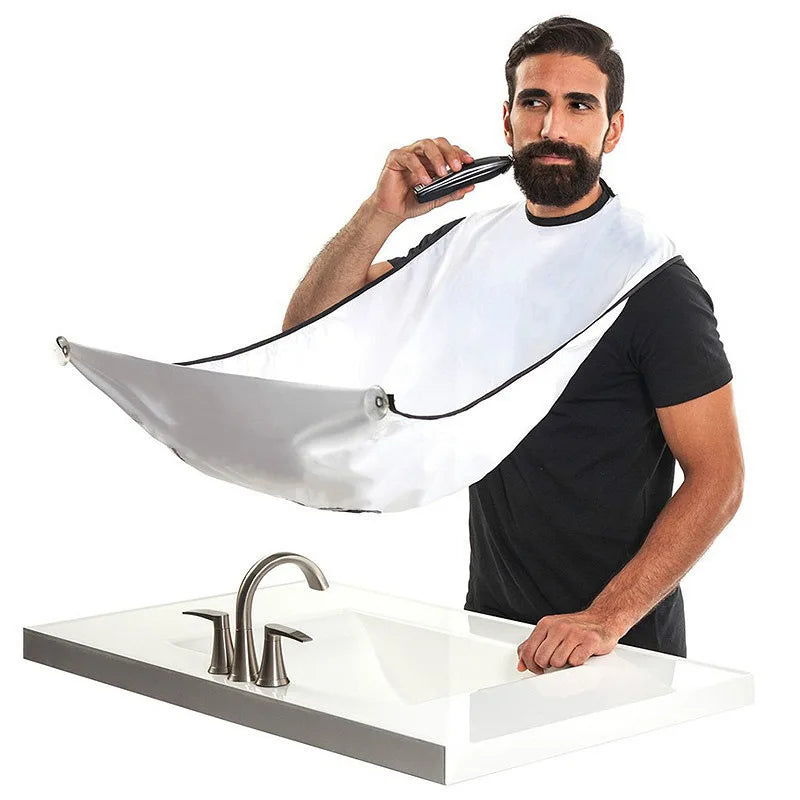 Men's Bathroom Shaving Aprons Beard Shaving Apron Care Bib Face Shaved Hair Adult Bibs Shaver Cleaning Hairdresser Peaceful Pleasures Health and Wellness