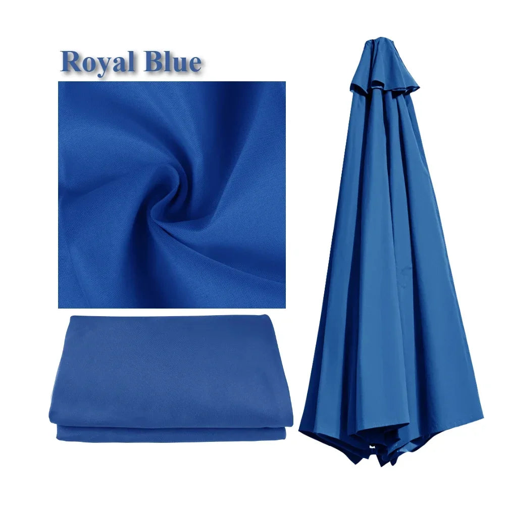 Waterproof Replacement Parasol Canopy 2–3M | 6 & 8 Rib