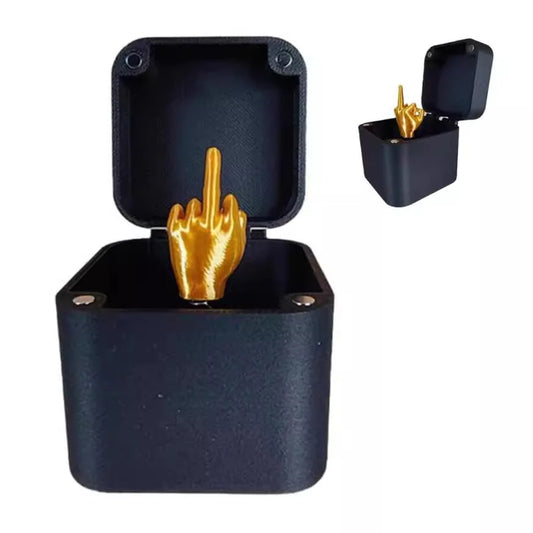Christmas Interesting Prank Gift Middle Finger In Box Christmas Box Funny Creative Gifts Office Desk Decoration Home Decoration Peaceful Pleasures Health and Wellness