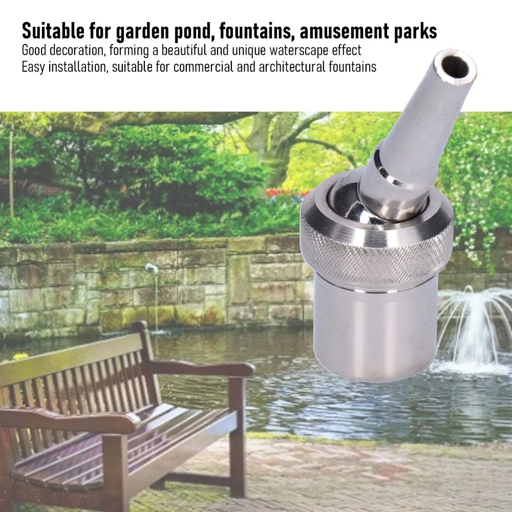 G1/2 Stainless Steel Adjustable Fountain Jet Nozzle | Garden Pond
