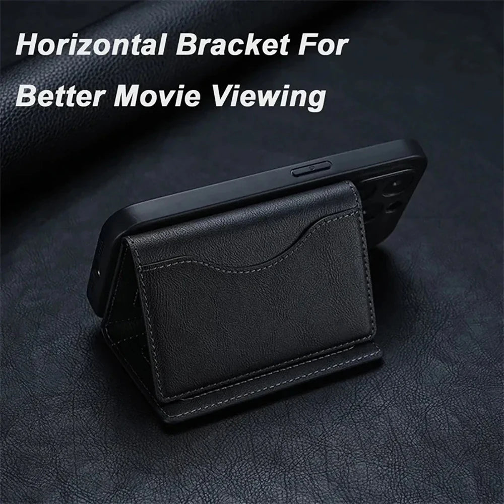 PU Leather Credit Card Holder | Magnetic Business Card Wallet