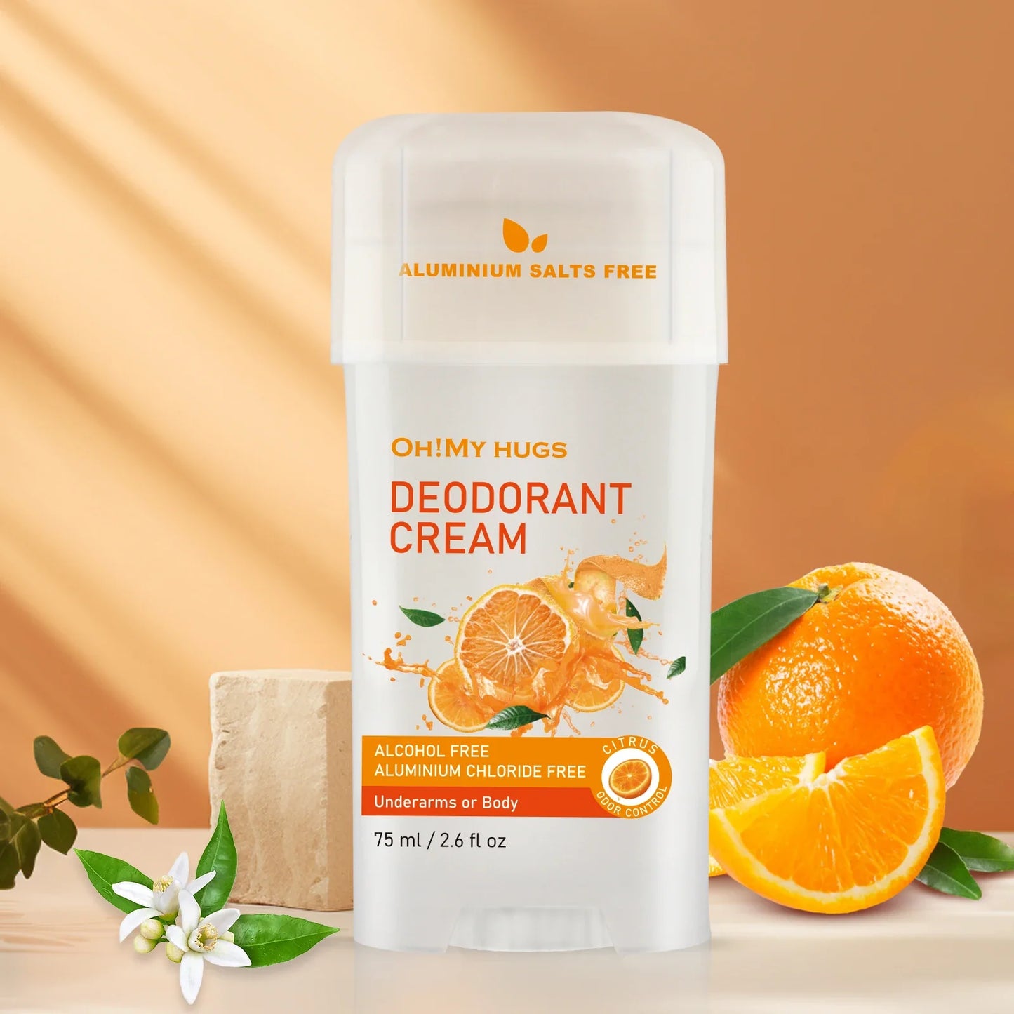 YURHERSU Orange Deodorizing Cream – Unisex Fresh Scent Stick