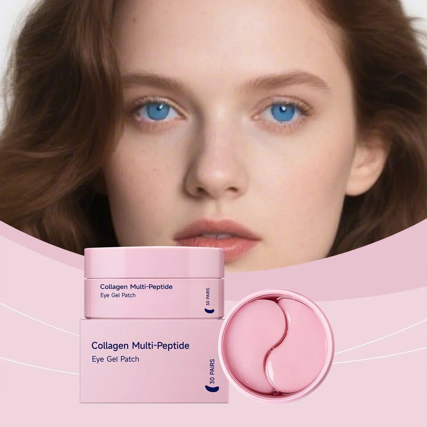 Collagen Polypeptide Eye Patches – Hydrating & Brightening 30 Pairs