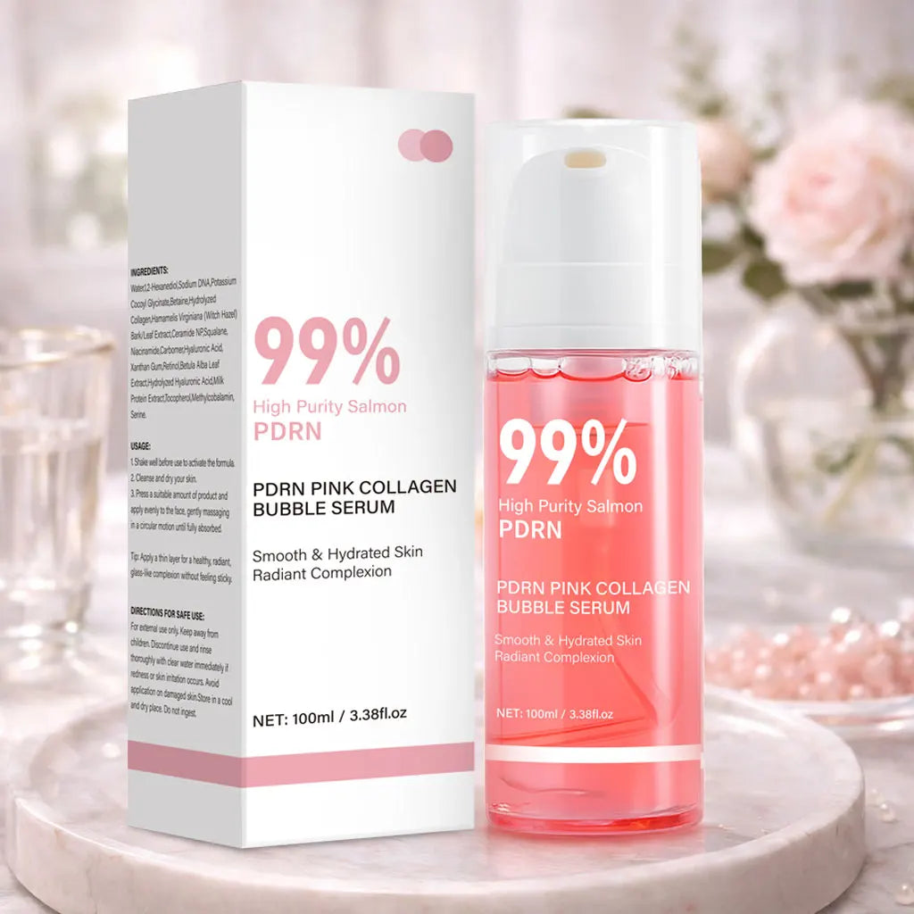 PDRN Pink Collagen Bubble Serum – Glow & Firming 100ml