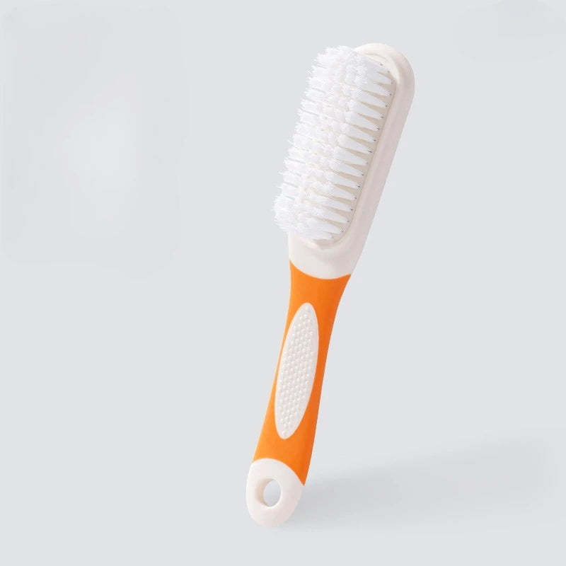 Long-Handle Soft Bristle Shoe Brush | Multifunctional Cleaner Shoe Cleaning Brush Peaceful Pleasures Health and Wellness Orange