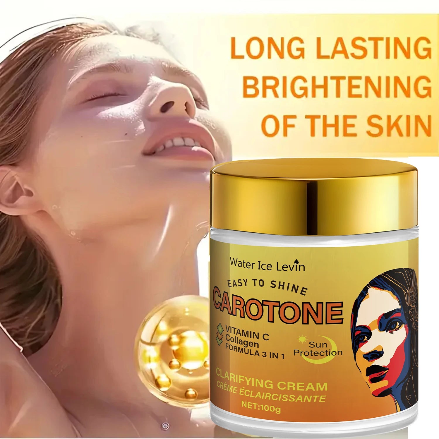 Vitamin C & Collagen Brightening Face Cream SPF 100g Brightening Face Cream Peaceful Pleasures Health and Wellness