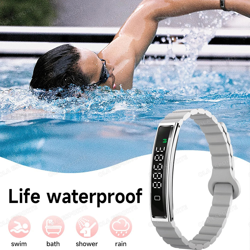 Health Smart Bracelet Men Women Fitness Sports Band Stress Test HRV Monitor Waterproof Pedometer Smart Watch for Android iOSMA27 Peaceful Pleasures Health and Wellness