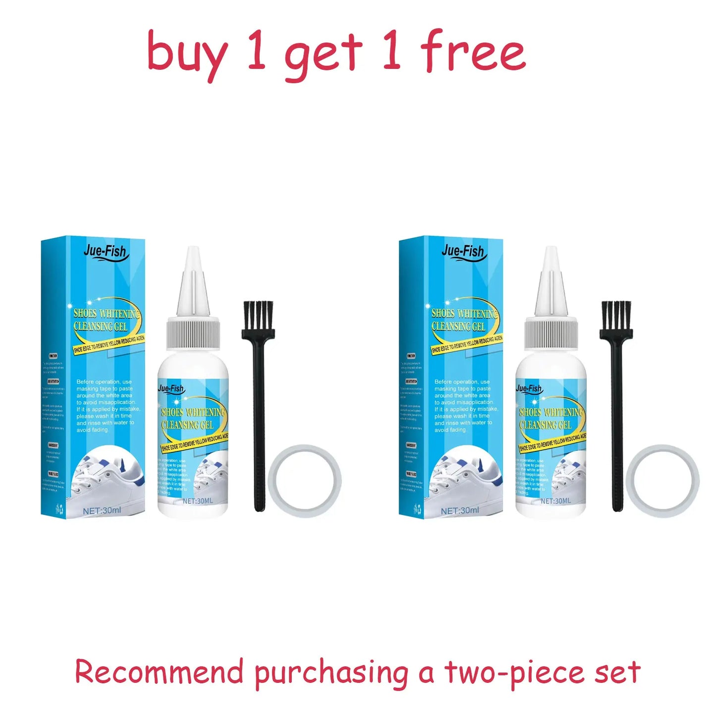 Jue Fish White Sneaker Cleaning Gel – Stain & Yellow Remover