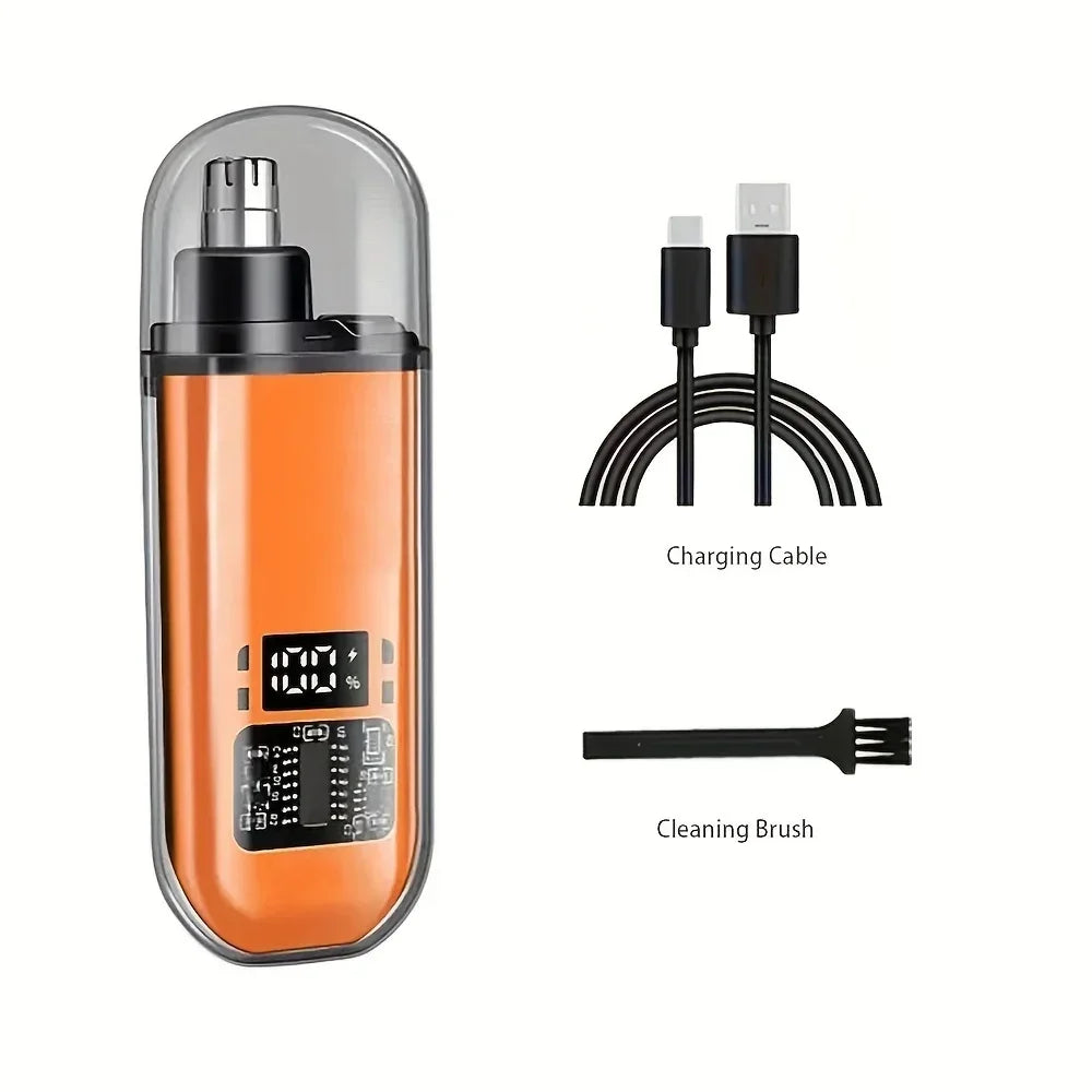 USB Rechargeable Nose & Ear Hair Trimmer – Mini Grooming Kit