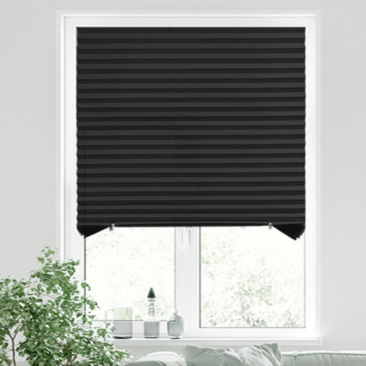Window Pleated Zebra Blinds And Shades Blind Roller Blackout Curtain For Bedroom Balcony It Provides Sun Shading, UV Protection Peaceful Pleasures Health and Wellness Black - 1PC 60x180cm