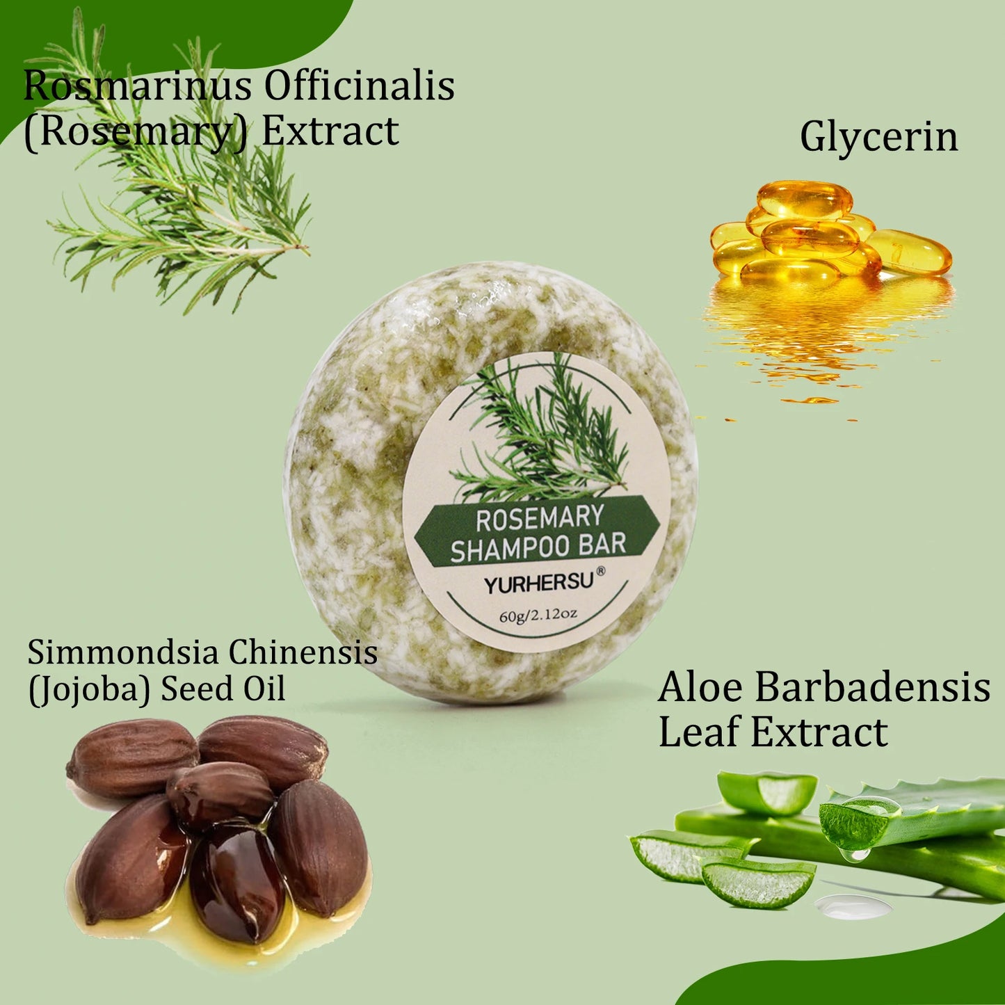 Nourishing and repairing: Rosemary shampoo soap, escorting hair Peaceful Pleasures Health and Wellness