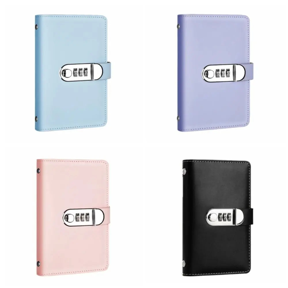 PU Leather Budget Binder with Lock | Cash Envelope Organizer