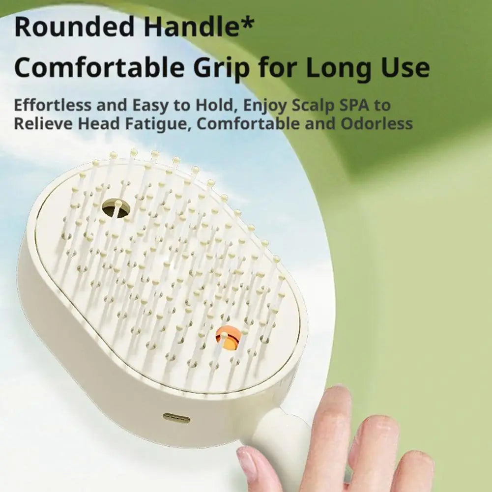 3-in-1 Anti-Tangle Anti-Static Frizzy Hair Scalp Care Mist Spray Comb 2026 New Cleaning Electric Spray Air Cushion Massage Comb Peaceful Pleasures Health and Wellness