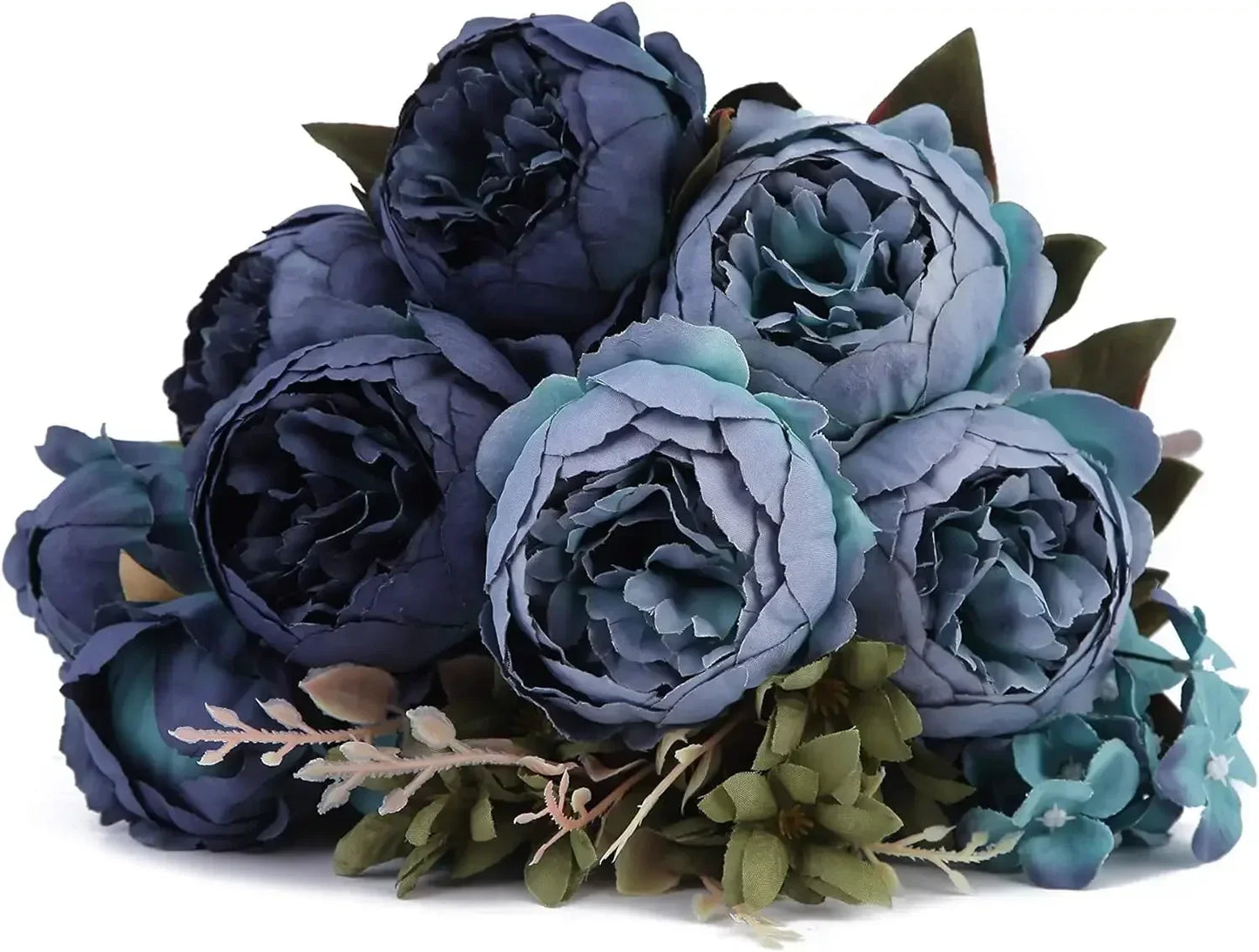 Silk Peony Artificial Flower Bouquet | 13 Stems Wedding Décor