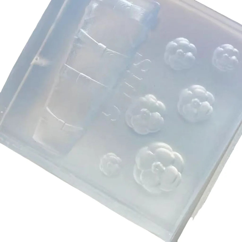 Sweet Bowknot 3D Silicone Nail Mold Camellia Flower Nails Templates DIY Nail Art Decoration Manicure Design Tool For Nail Charms Peaceful Pleasures Health and Wellness