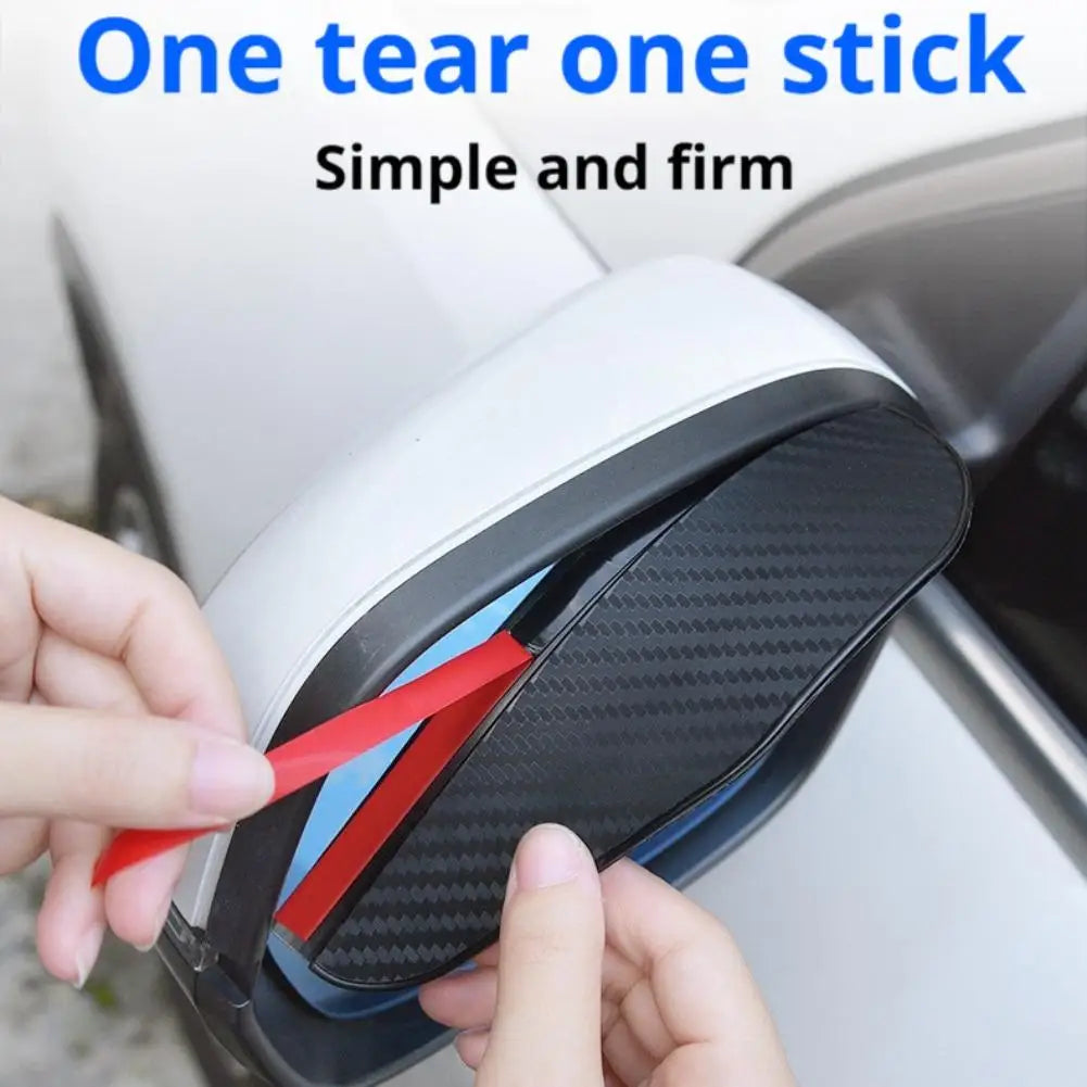 2Pcs Rearview Mirror Rain Eyebrow Car Rearview Mirror Rain Eyebrows Rain Shield Reverse Mirror Anti Reflective Universal Baffle Peaceful Pleasures Health and Wellness