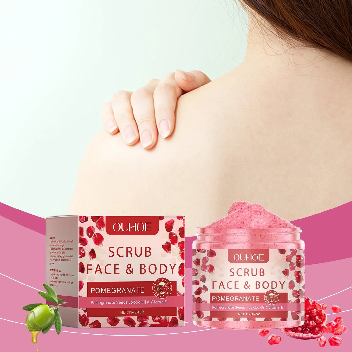 Pomegranate & Shea Butter Exfoliating Body Scrub 114g