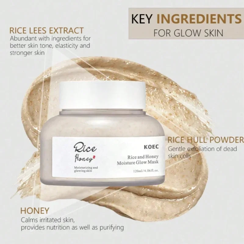 Rice Honey Facial Skincare Set Deep Moisturizing Toner Refreshing Serum Soothing And Brightening Face Cream Korean Skincare Peaceful Pleasures Health and Wellness