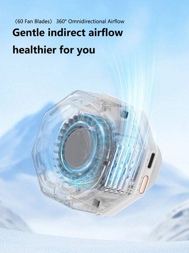 Lenovo Clip Fan Mini Portable Strong Cold Wind Desktop 60 Blade 360 ° Adjustment of Wind Multifunctional Fan For Women Men Peaceful Pleasures Health and Wellness