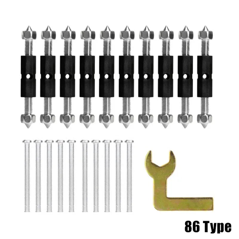 10-Pack Wall Switch Socket Cassette Repairer Kit & Wrench Peaceful Pleasures Health and Wellness Type 86