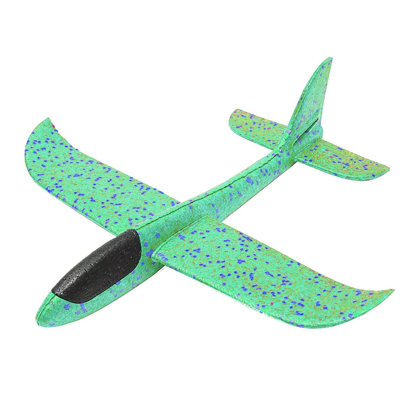 Hand Launch 35cm Flying Throw Airplane Outdoor Sports Toys for Children Glider Aircraft Model Foam Gliding Boys Fun Game Figure Peaceful Pleasures Health and Wellness green