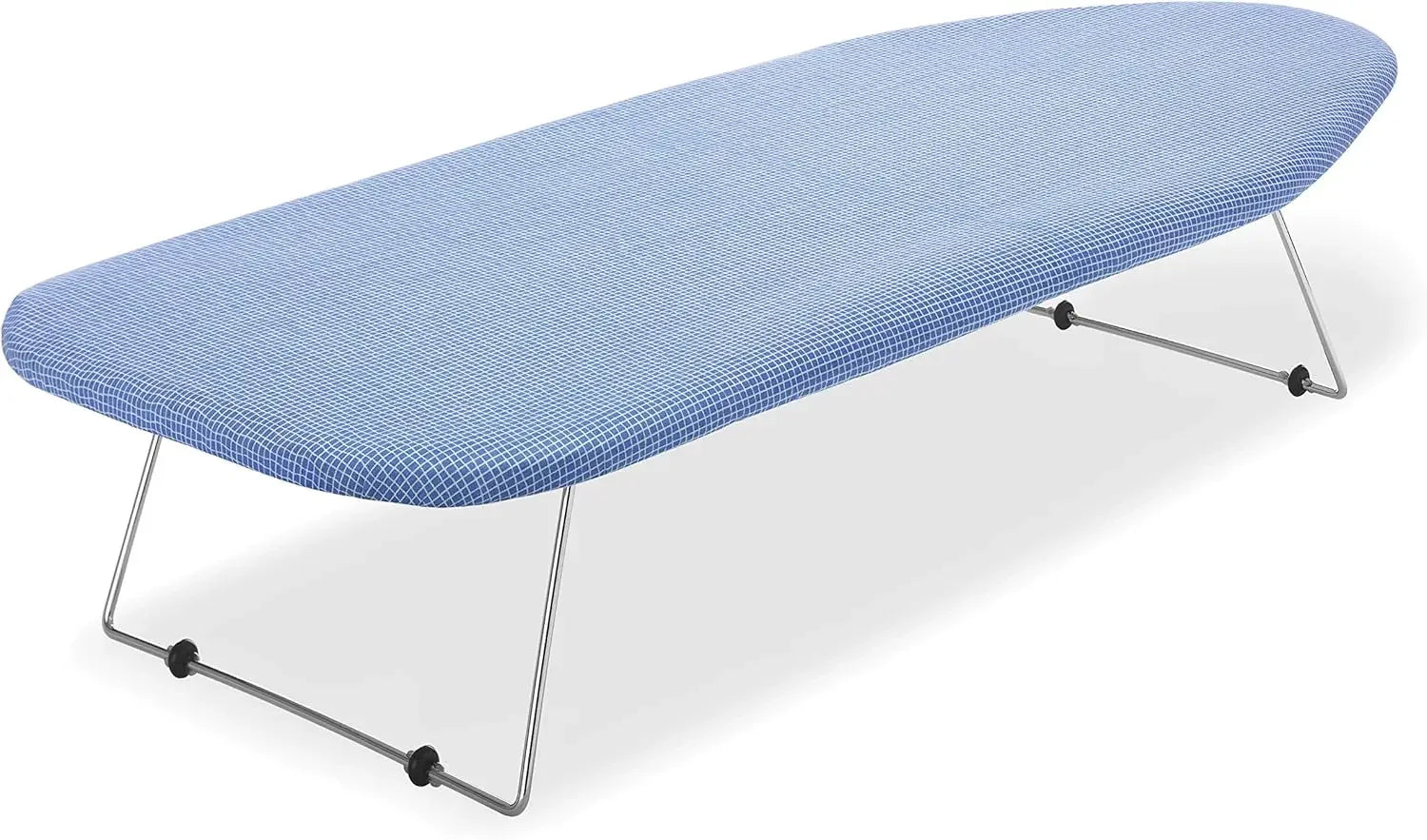 Portable Tabletop Ironing Board with Scorch-Resistant Blue Cover Ironing Accessories Peaceful Pleasures Health and Wellness United States