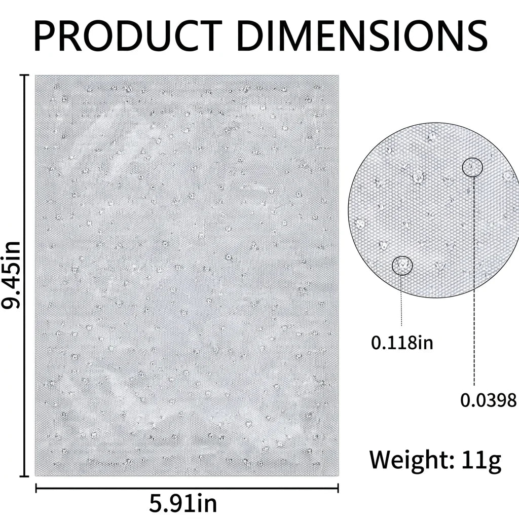 Iron-On Rhinestone Transfer Sheet | DIY Bling Fabric Decoration