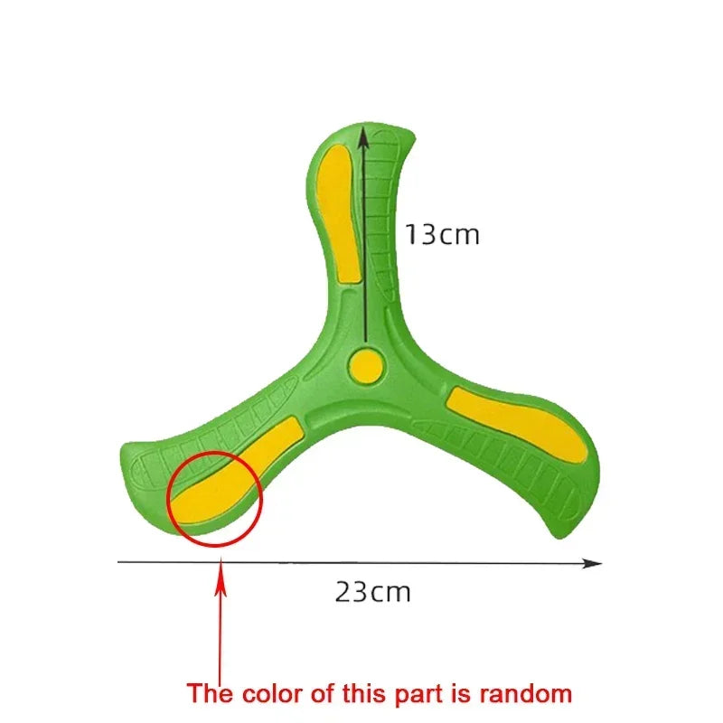 Tri-Blade Foam Boomerang for Kids – Safe Outdoor Flying Disc