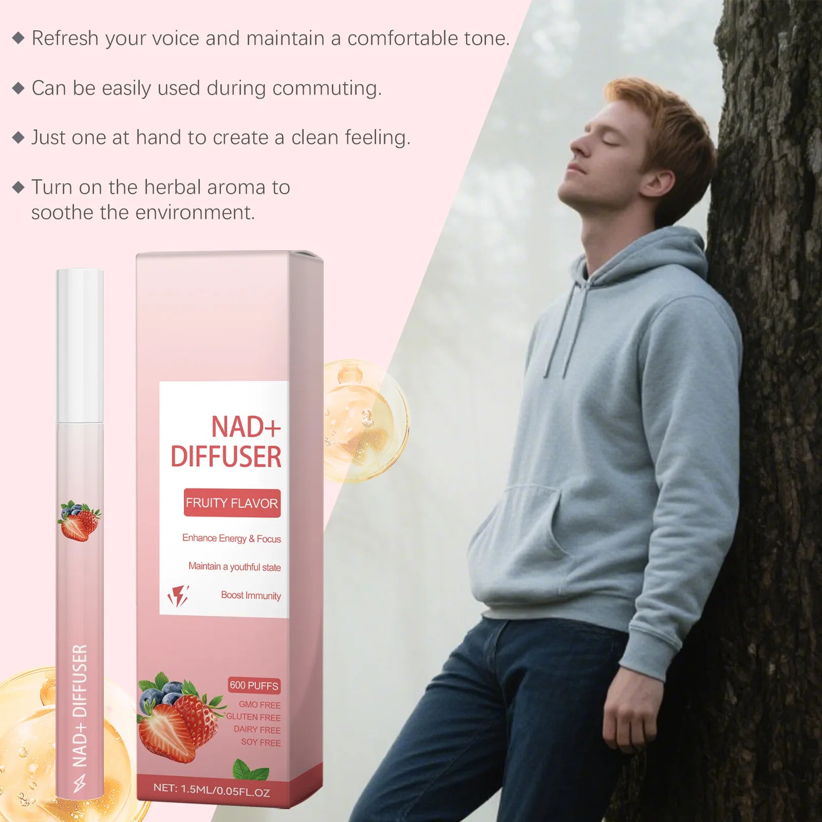 Air Freshener Pen Herbal Diffuser Relaxation Sensory Healthy Smoking Cessation Clear Breathing Relieving Fatigue Personal Care Peaceful Pleasures Health and Wellness