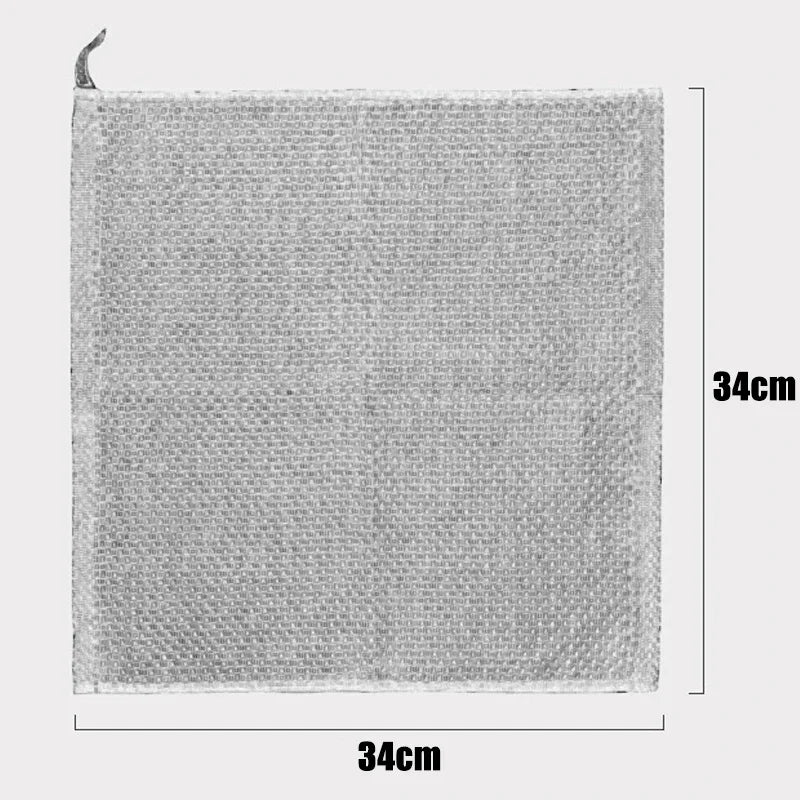 6-Pack Honeycomb Cotton Dish Towels – Absorbent & Streak-Free