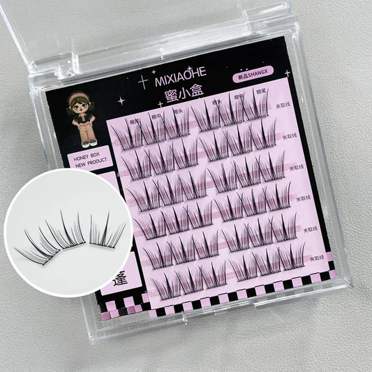 Korean Wispy Cluster Lash Extensions – Glue-Free Natural DIY False Eyelash Extensions Peaceful Pleasures Health and Wellness