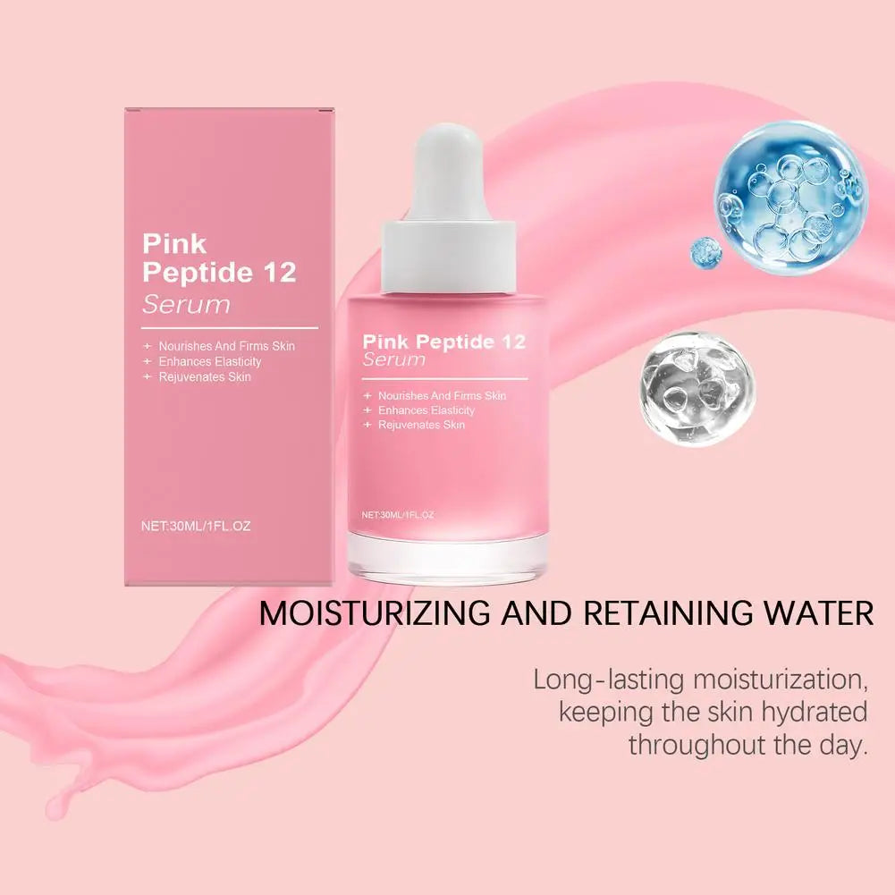 Pink Peptide12 Anti-Aging Face Serum 30ml | Firming & Hydrating