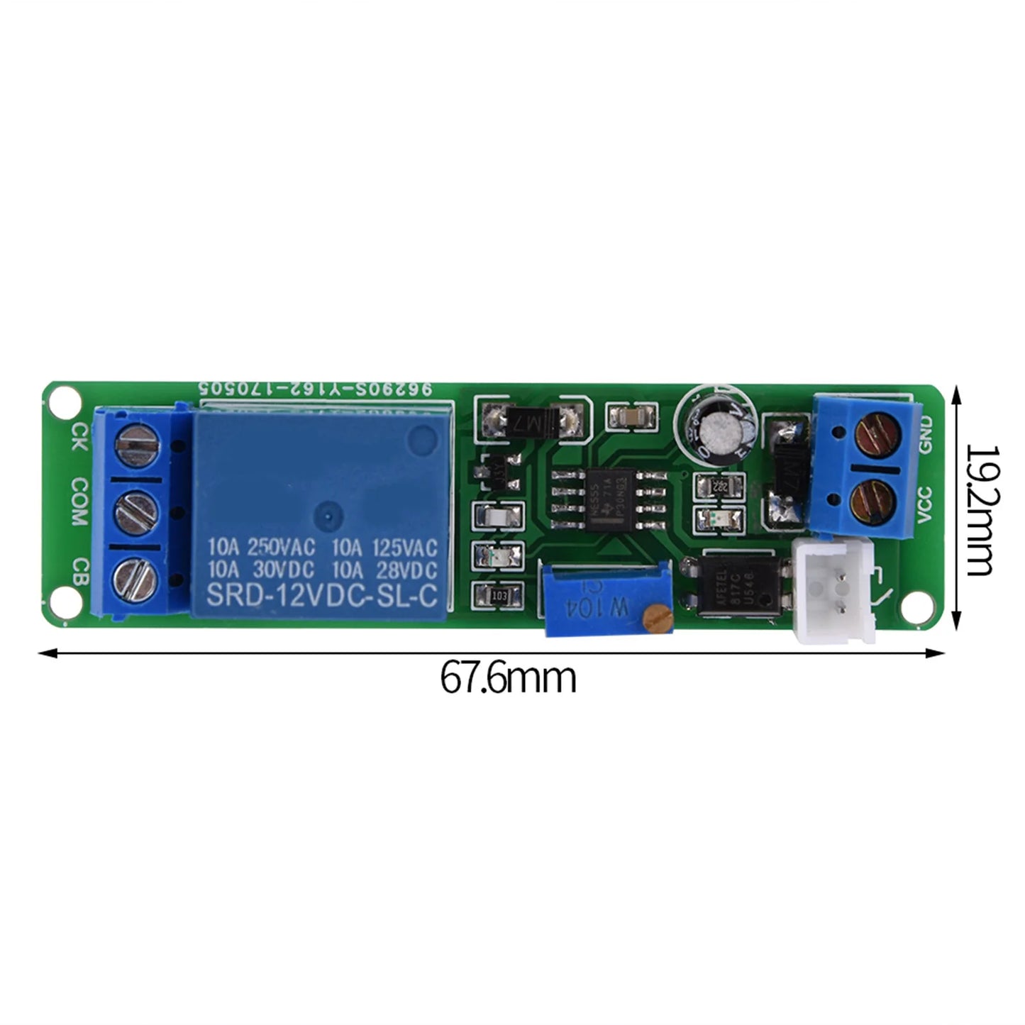 Delay Off Switch Module DC 12V Adjustable Timer Delay Turn OFF Module Timing Relay Time Switch 1~10sec Adjustable Timer Module Peaceful Pleasures Health and Wellness