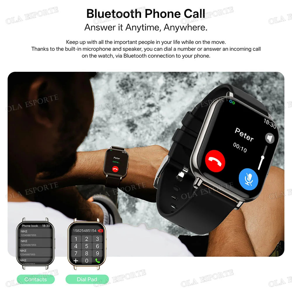 HW12 Smart Watch – Bluetooth Calling, Heart Rate & Fitness