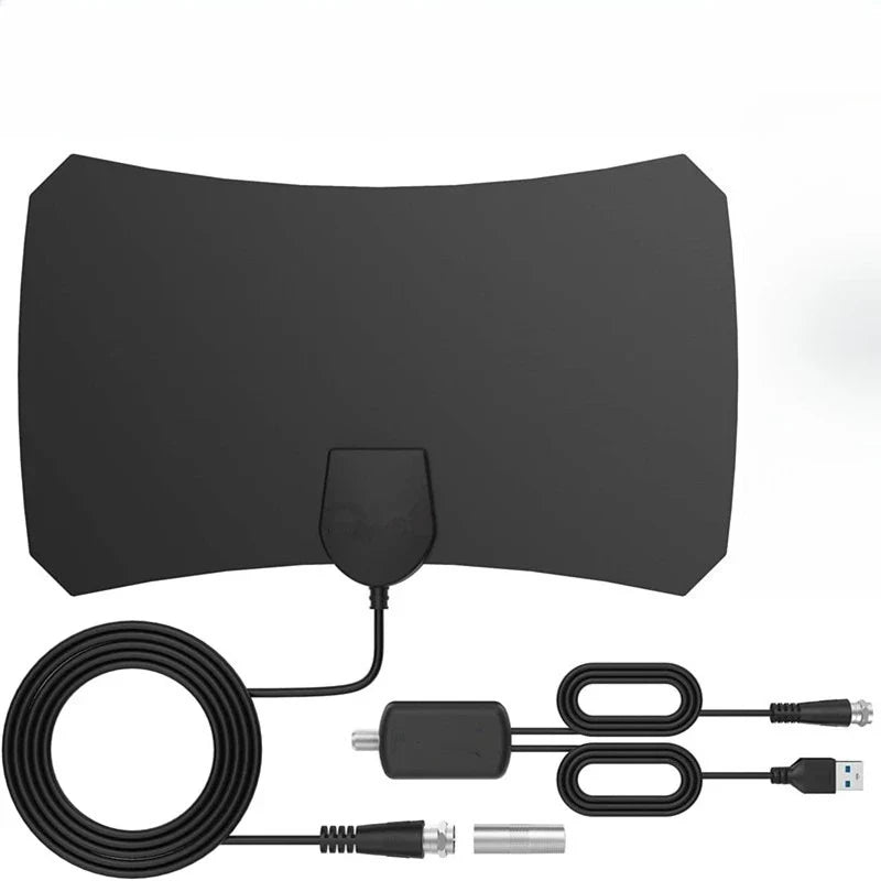 4K HD Amplified Flat TV Antenna – Free Digital HDTV Channels