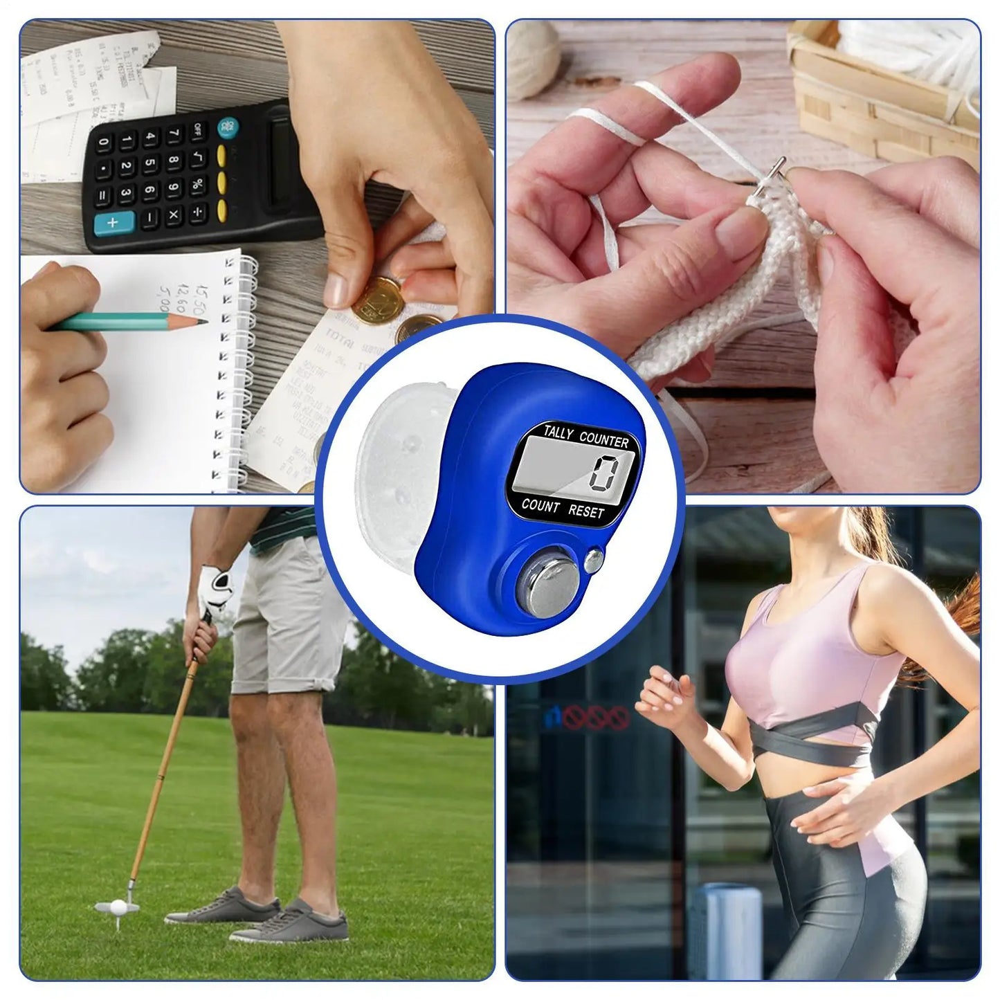 Mini LED Electronic Finger Counter Ring Tally Clicker