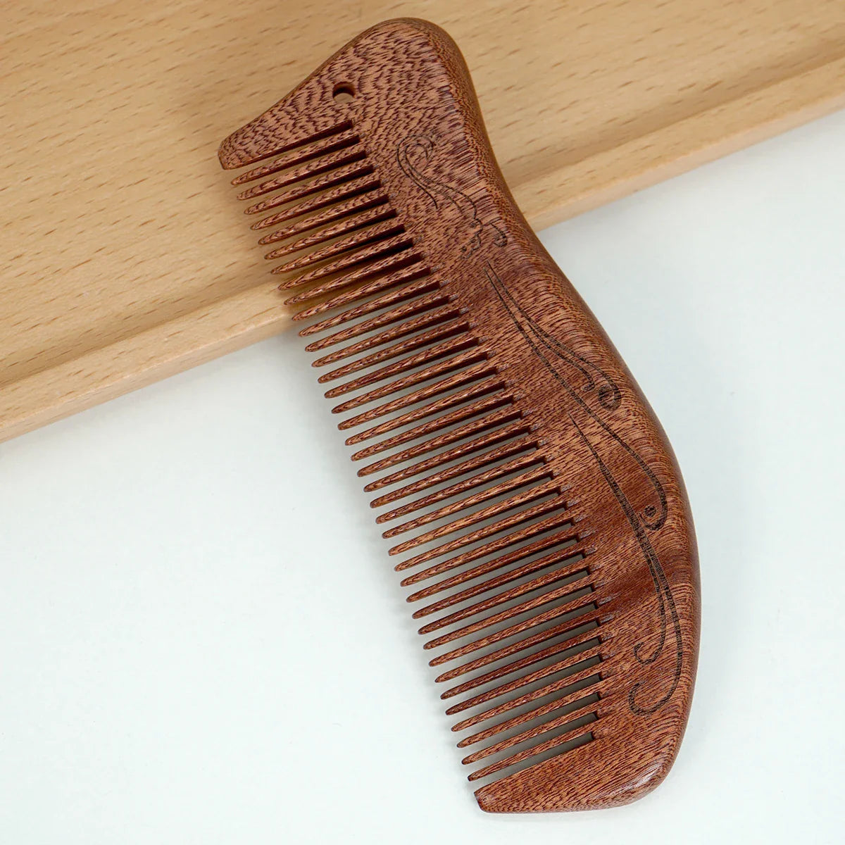 Sandalwood Hair Comb – Anti-Static, Anti-Tangle & Scalp Massage