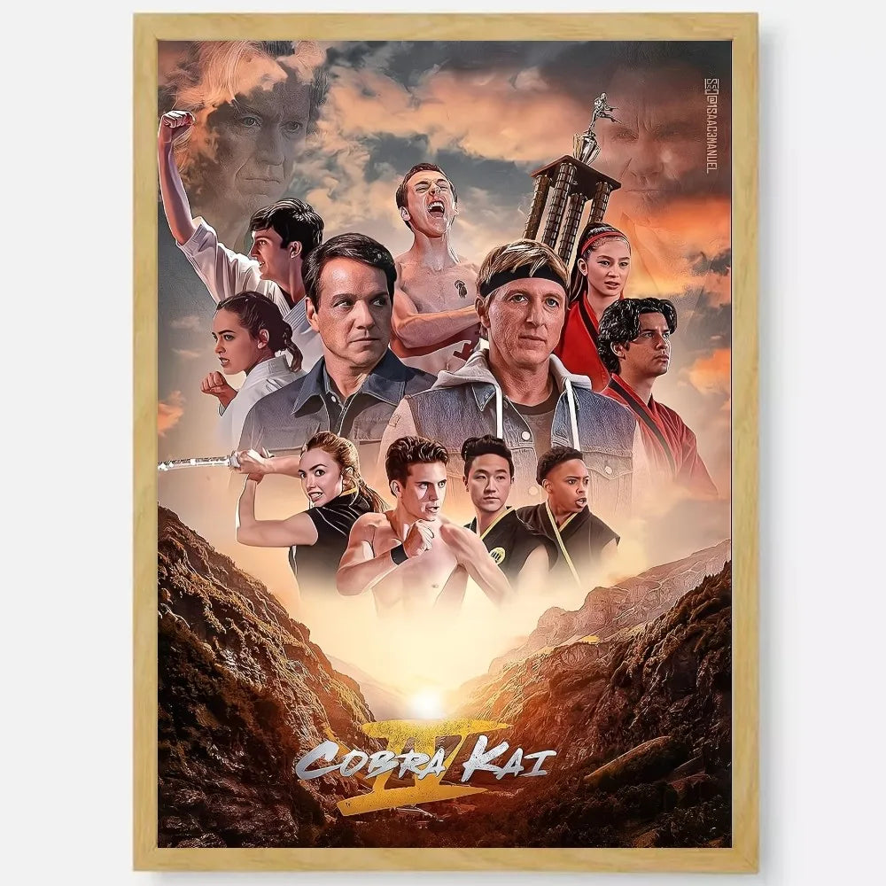 Cobra Kai HD Waterproof PVC Wall Poster | Home Décor Art Wall Art Poster Peaceful Pleasures Health and Wellness z8 30X40cmNoframe