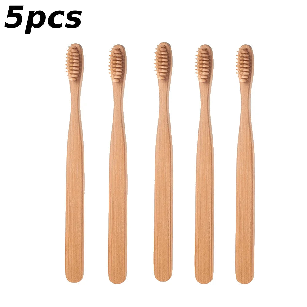 1/50PCS Disposable Toothbrush Natural Bamboo Tooth Brush Soft Bristle Charcoal Teeth Eco Bamboo Toothbrushes Dental Oral Care Peaceful Pleasures Health and Wellness B