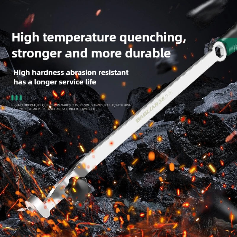40/50cm Wrench Extender Cheater Bar Open End Ratchet Extension Labor-Saving Torque Amplifier for Hard to Reach Auto Repair Peaceful Pleasures Health and Wellness