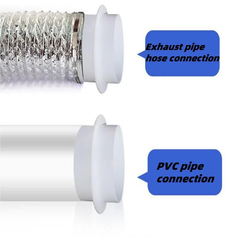Round Pipe Check Valve – Air Duct Draft Blocker for Exhaust Fans