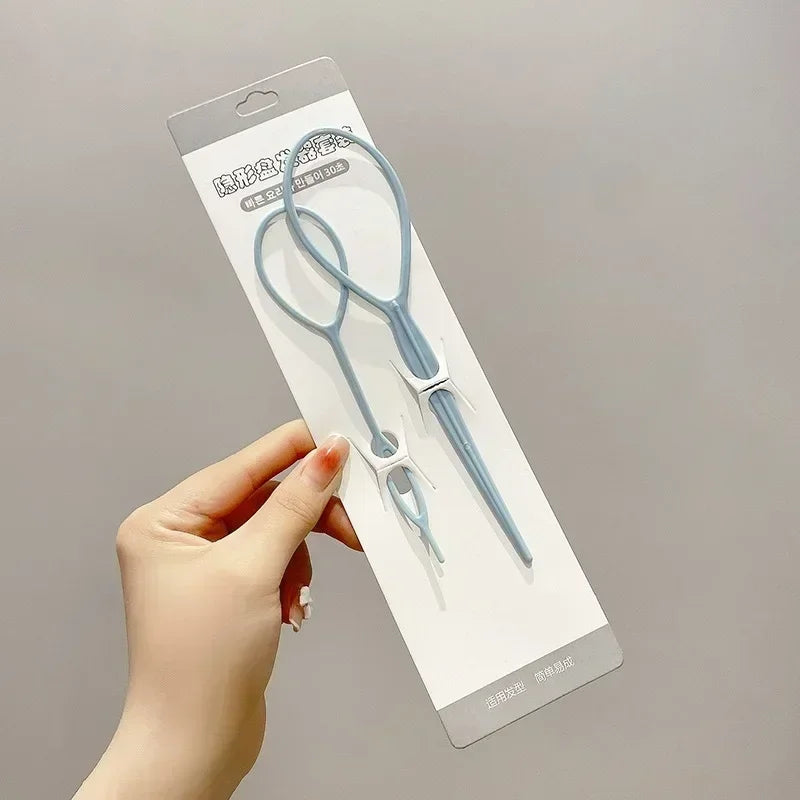 DIY Hair Braiding Kit – Twist Bun Clips & Styling Tools