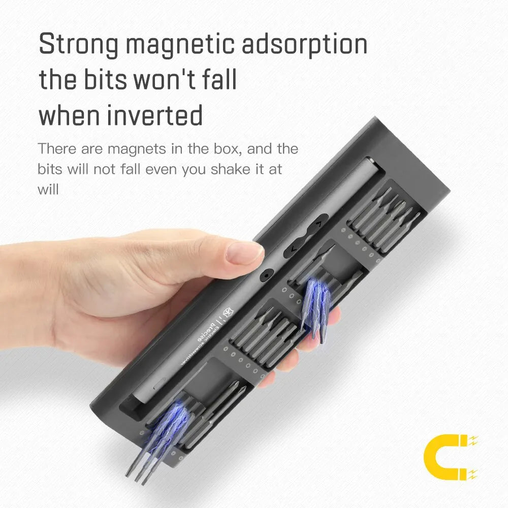 51 in 1 Electric Screwdriver Precision Set Power Tool Kit Rechargeable Wireless Cordless Magnetic Bits for Repair Home Household Peaceful Pleasures Health and Wellness